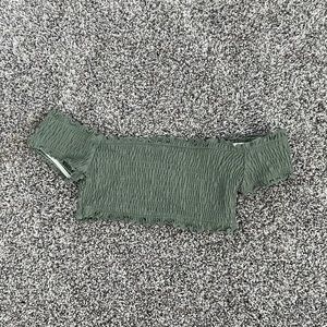 Off the shoulder swim top